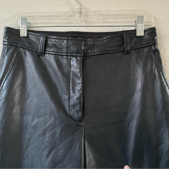 Aritzia Babaton black vegan leather pants size 8 - Picture 7 of 14